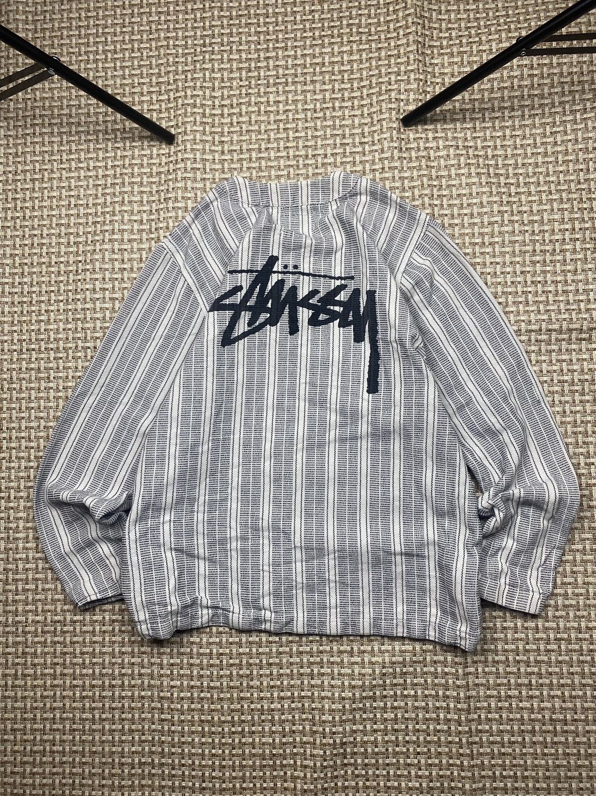 Japanese Brand × Stussy Stussy native striped hoodie sweatshirt vintage Size US M / EU 48-50 / 2 - 1 Thumbnail