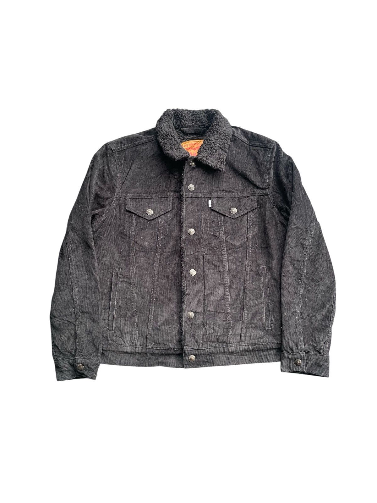 Levi's Levis Coduroy Sherpa Jacket Single R White Tab Size US S / EU 44-46 / 1 - 1 Thumbnail