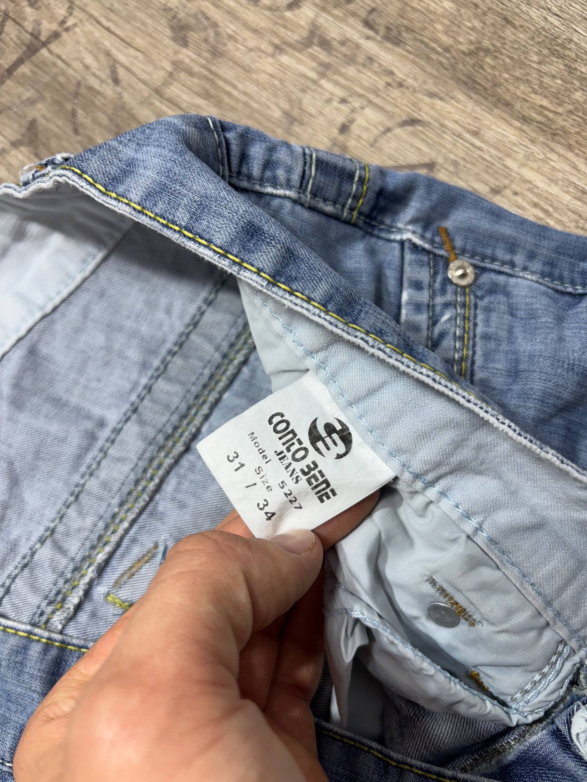 GOSTAR DE FUGA VTG Flare GOA LGB type! Y2K Japan Denim Jeans Size US 31 - 9 Thumbnail