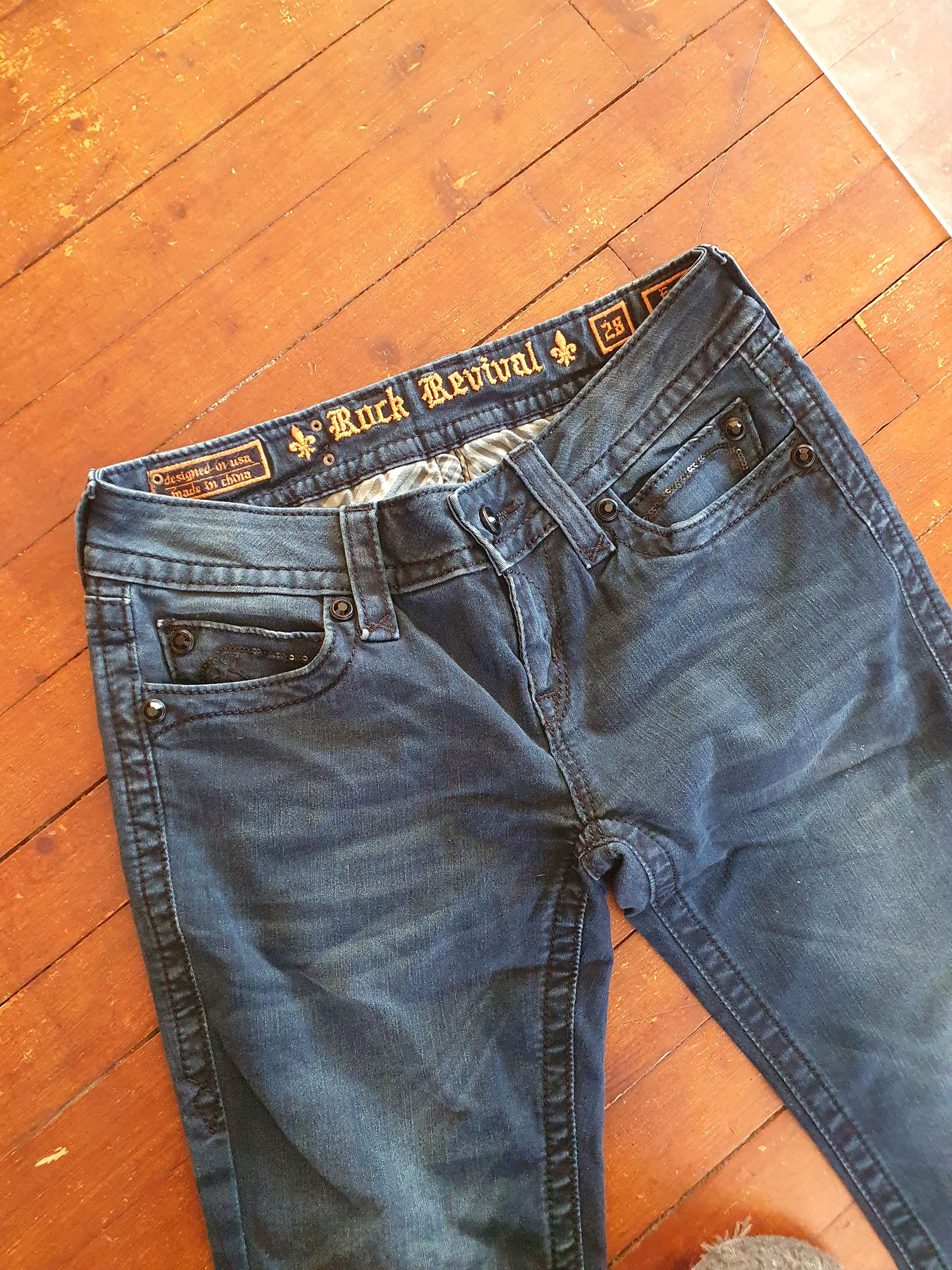 Rock Revival Rock Reviva Women's Evelyn Skinny Jeans sz 28 Size 28" / US 6 / IT 42 - 2 Thumbnail