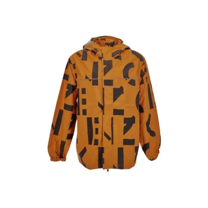 Kenzo KENZO Orange Logo Hooded Windbreaker Jacket 0079 Size US L / EU 52-54 / 3 - 1 Thumbnail