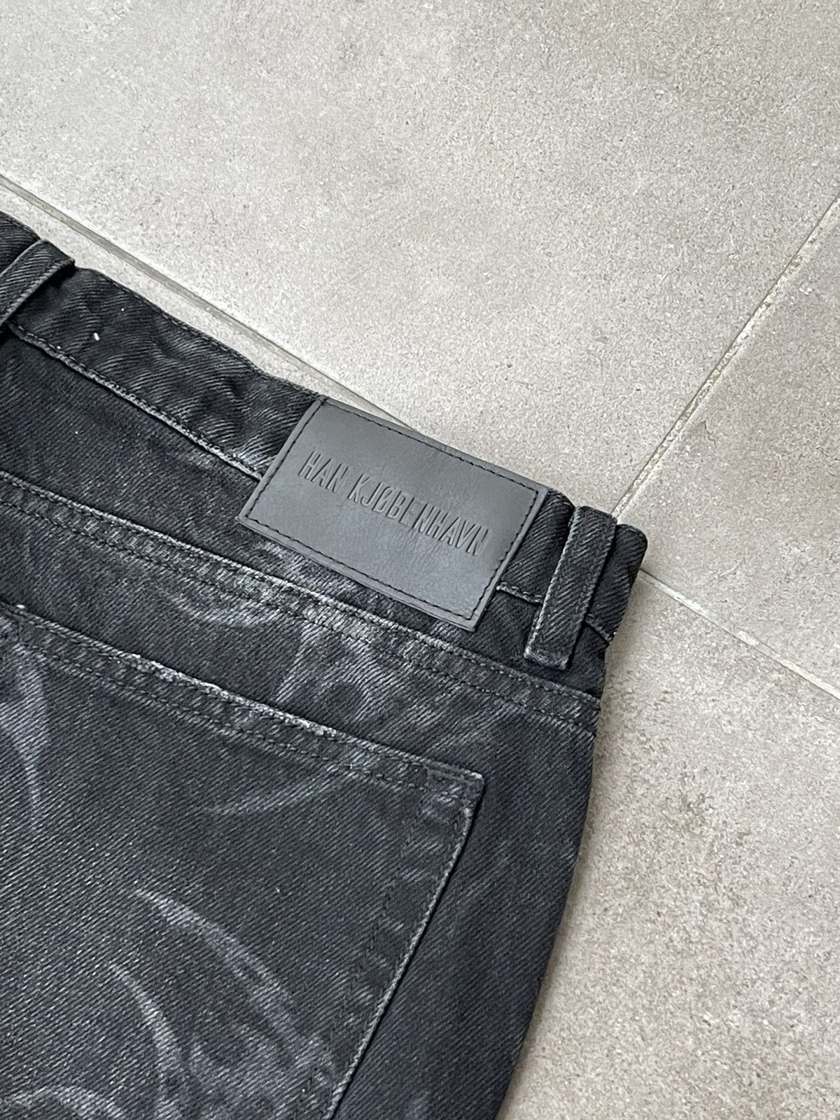 Han Kjobenhavn !DS! FW22 Han Kjobenhavn Tribal Baggy Distressed Denim Pants Size US 32 / EU 48 - 20 Thumbnail