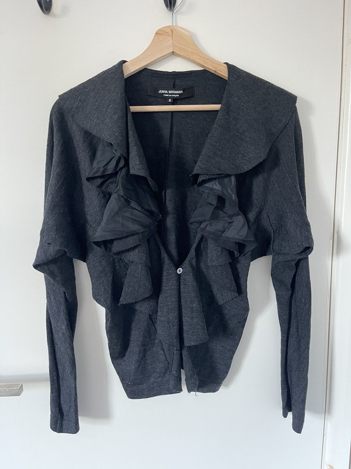 Image of Comme Des Garcons x Junya Watanabe Vintage Junya Watanabe Comme Des Garçons Aw2012 Cardigan in Grey