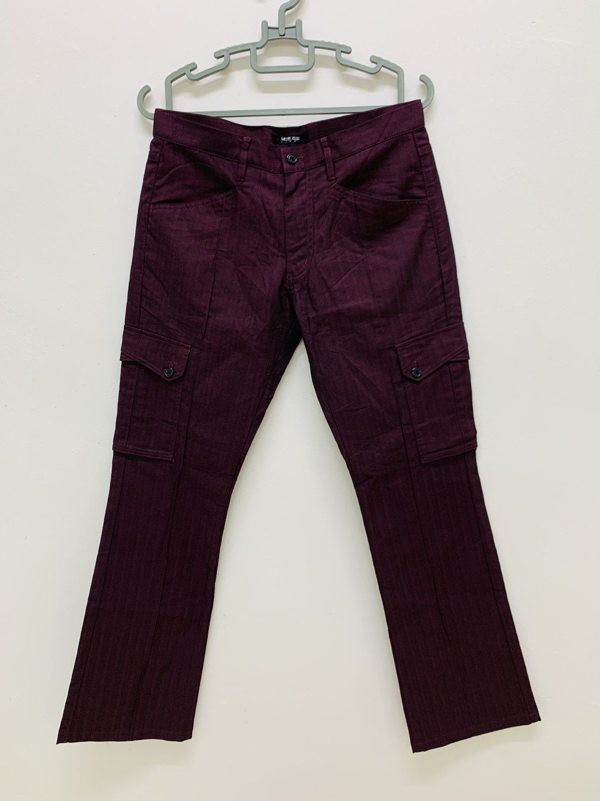 Designer × Michel Klein Michel Klein Cargo Multipocket Flare Pants Size US 31 - 1 Thumbnail