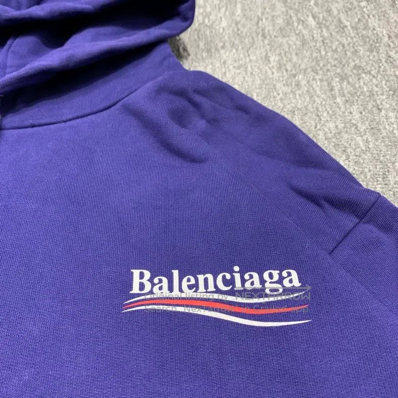 Balenciaga Balenciaga Blue Cola Hooded Sweatshirt Size US M / EU 48-50 / 2 - 8 Thumbnail