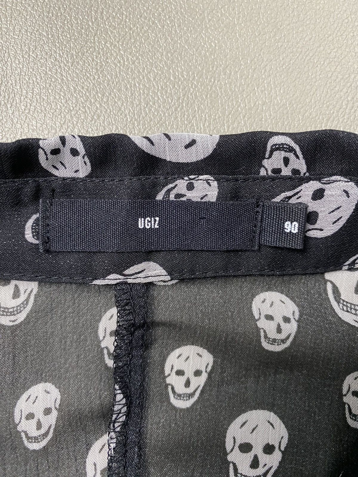 Hysteric Glamour × If Six Was Nine × Le Grande Bleu (L.G.B.) UGIZ Skull Full Printed Gothic Mesh Button Shirt Size US L / EU 52-54 / 3 - 8 Thumbnail