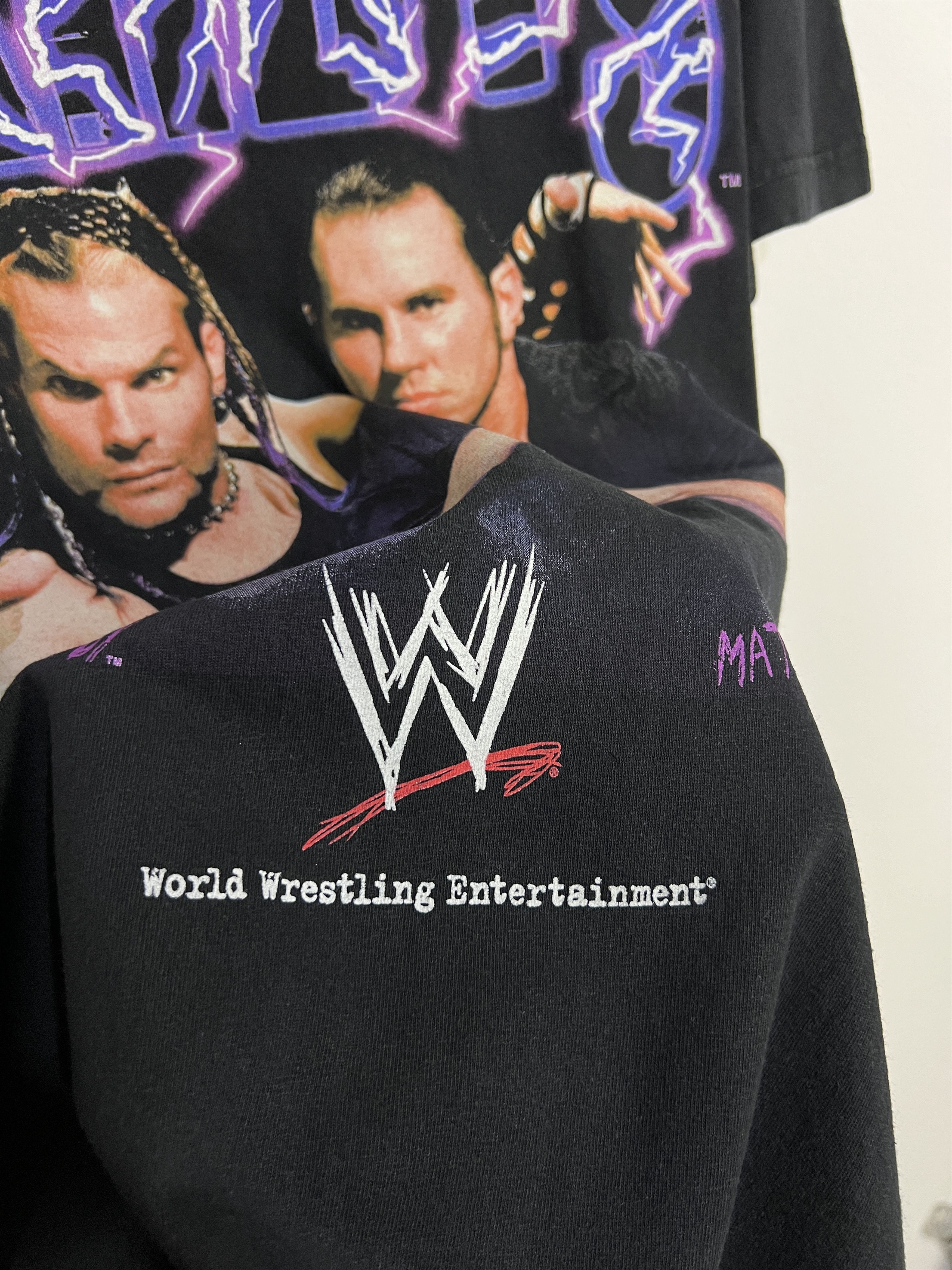 Vintage The Hardys WWE Wrestling Shirt Jersey Tee Hype Over Print Size US M / EU 48-50 / 2 - 4 Thumbnail