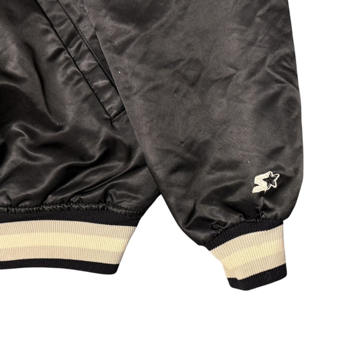 Starter Vintage Chicago WHITE SOX Satin STARTER Jacket - Black XL Size US XL / EU 56 / 4 - 3 Thumbnail