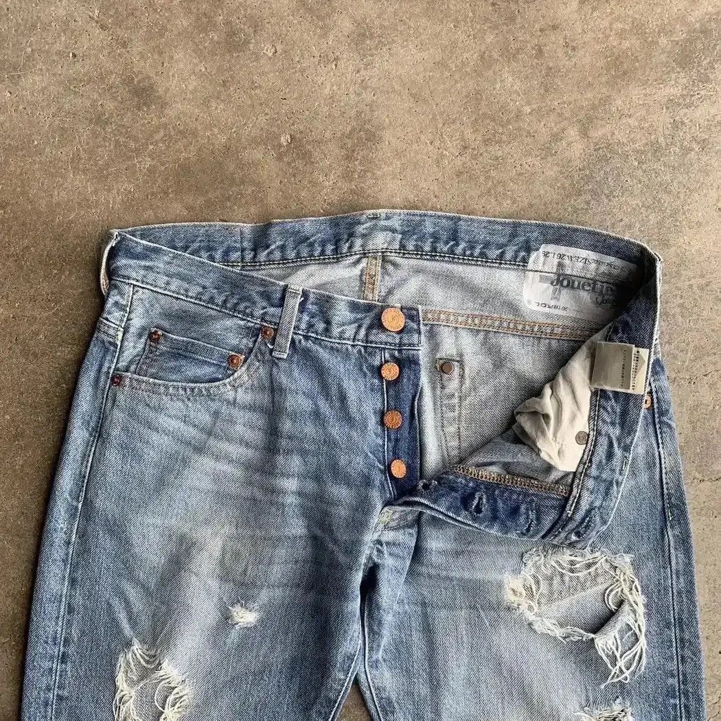 Beauty Beast SUPER DESTROYED ‼️Rugged Jeans Japanese Vintage Ripped Pants Size US 32 / EU 48 - 9 Thumbnail