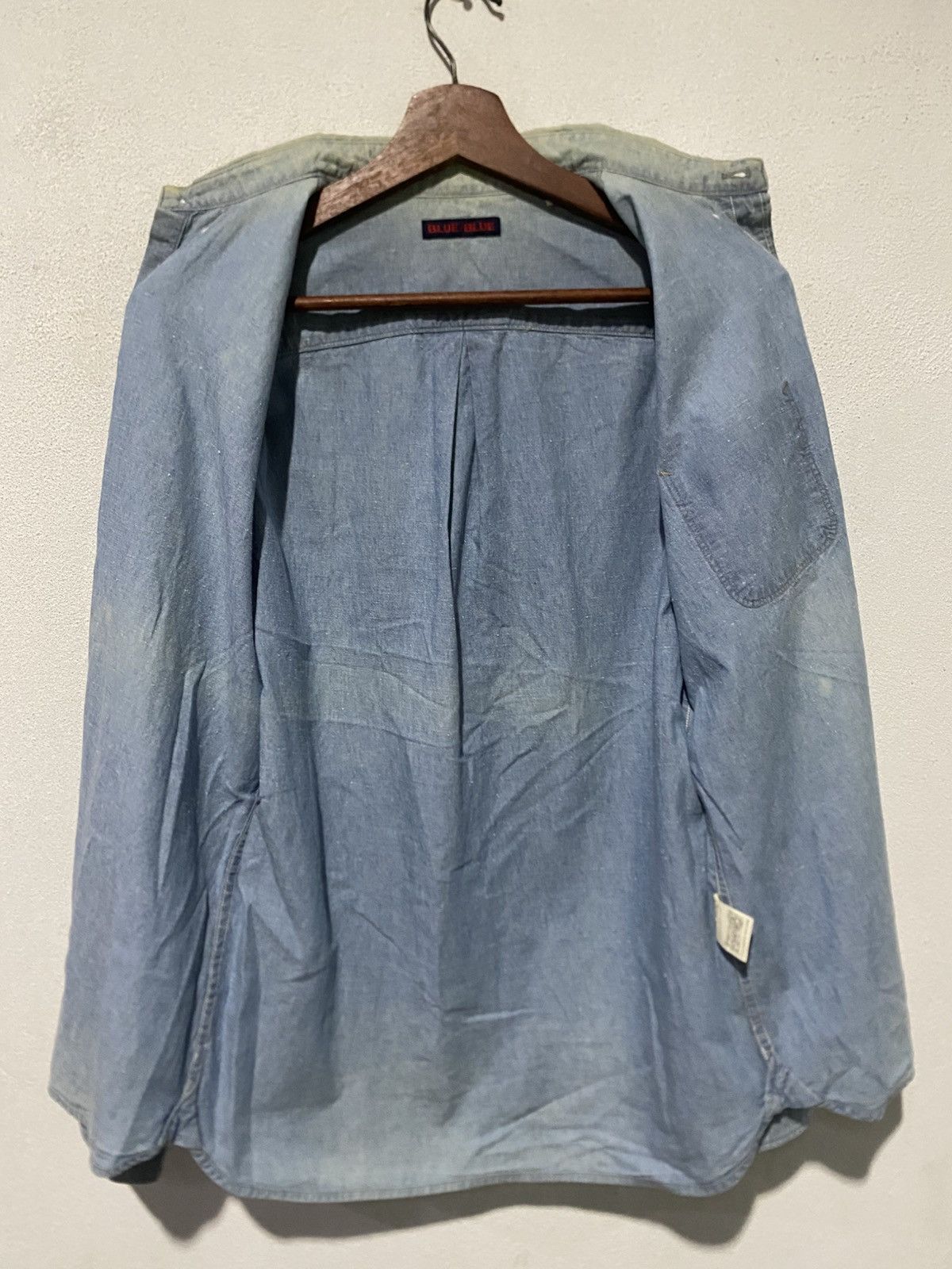 Blue Blue Japan × Japanese Brand Blue Blue Long Sleeve Shirt Button Up Size US M / EU 48-50 / 2 - 8 Thumbnail