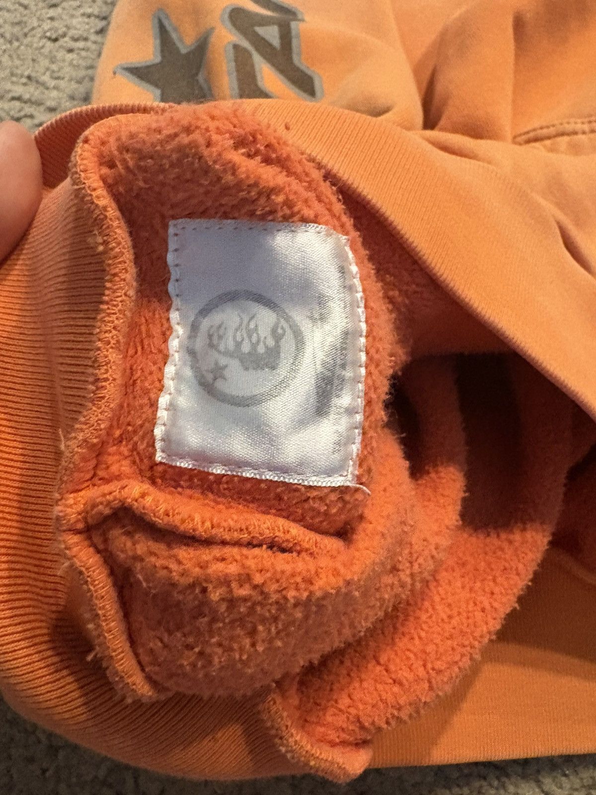 HELLSTAR Hellstar orange flame hoodie size medium Size US M / EU 48-50 / 2 - 6 Thumbnail