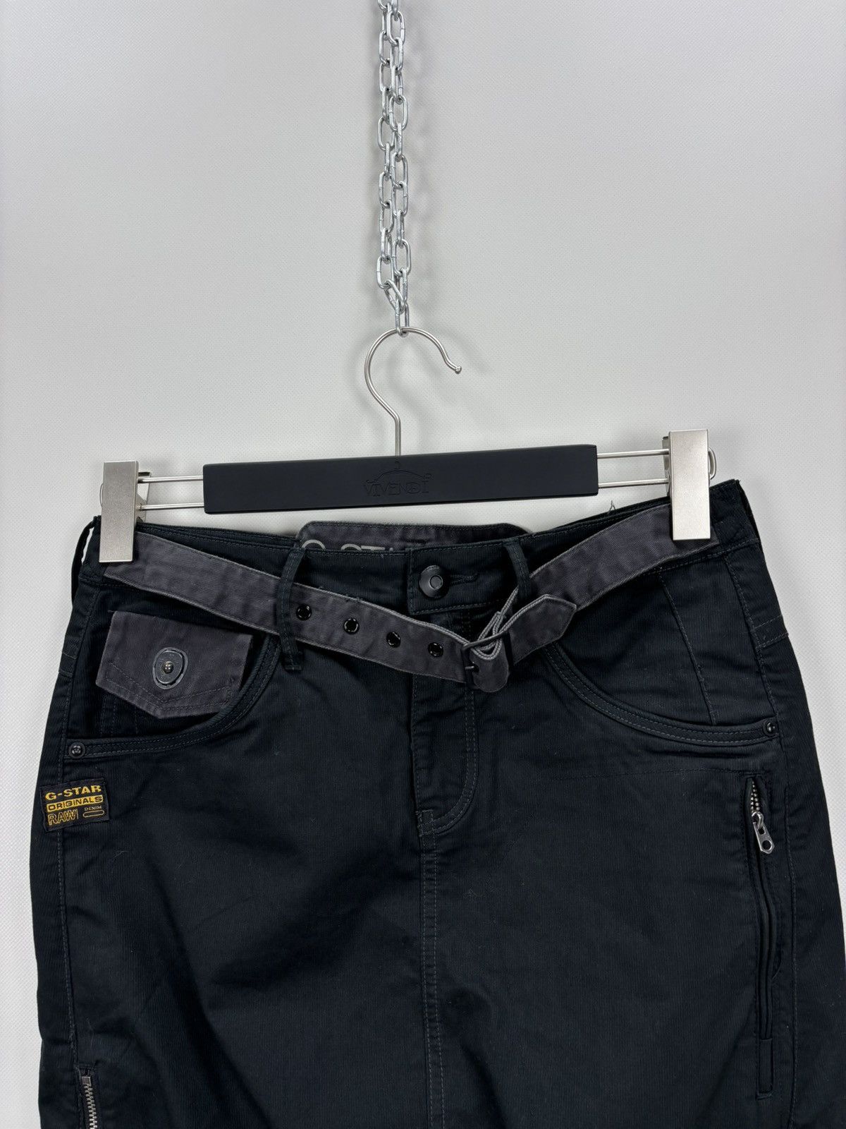 G-Star Womens cargo skirt Y2k G Star Raw Size 26 Color Black Size 25" / US 0 / IT 36 - 3 Thumbnail