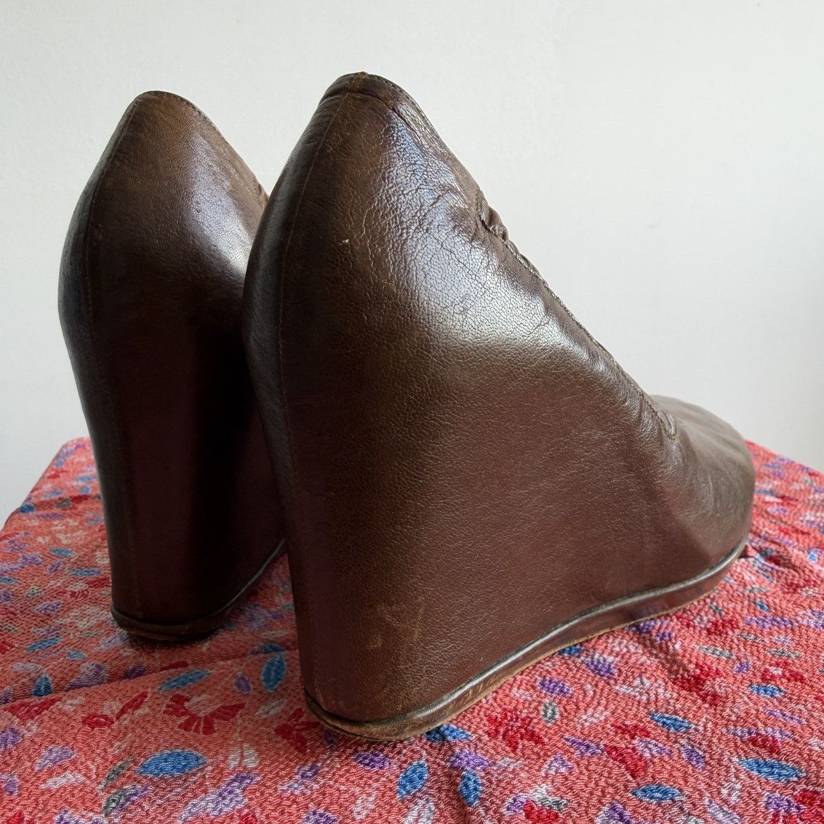 Dries Van Noten SS06 Dries Van Noten Leather Wedges Size US 7.5 / IT 37.5 - 5 Thumbnail