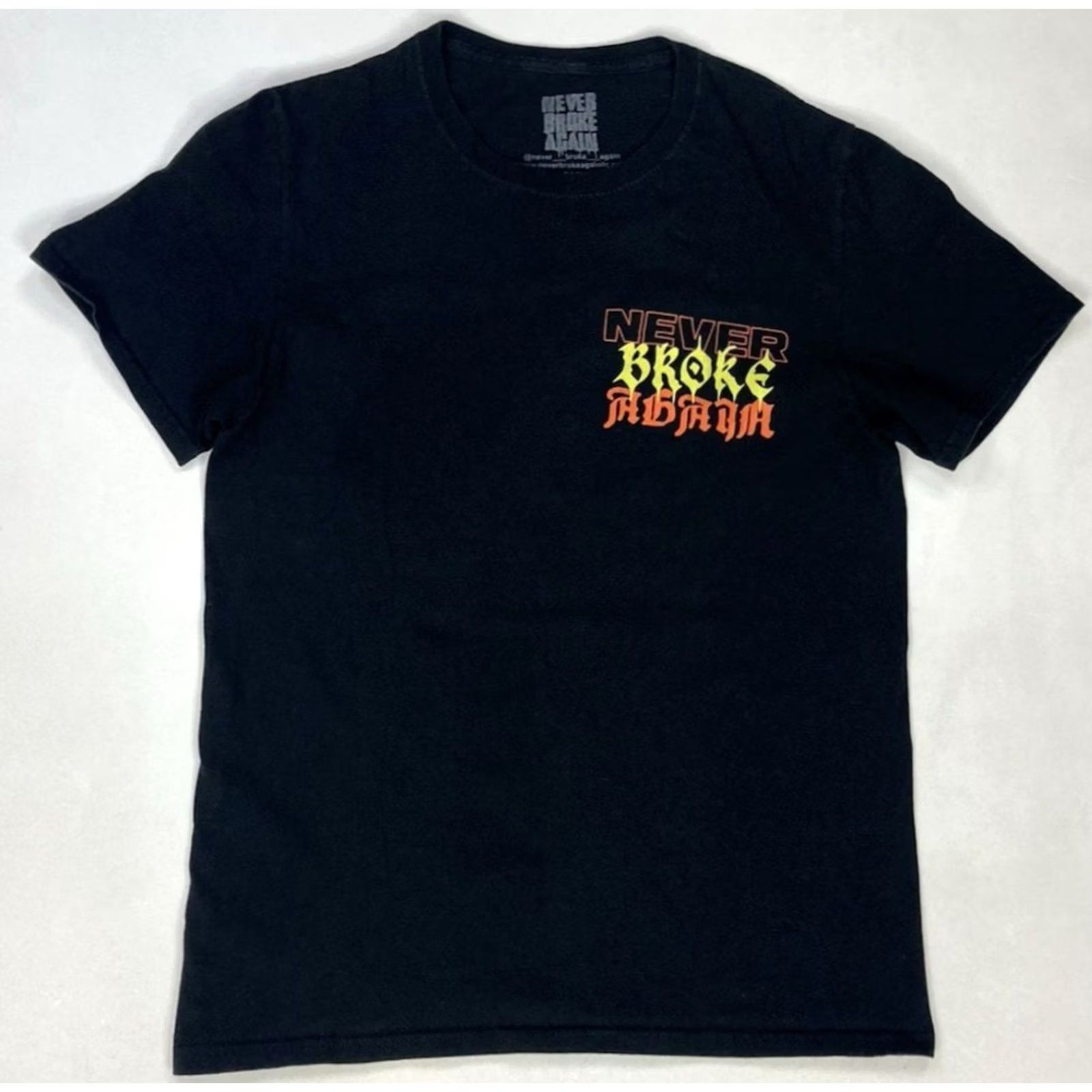 Vintage Never Broke Again Slime Mentality Graphic T-shirt Women Medium Black Music Hip Hop Shirt Size M / US 6-8 / IT 42-44 - 3 Thumbnail