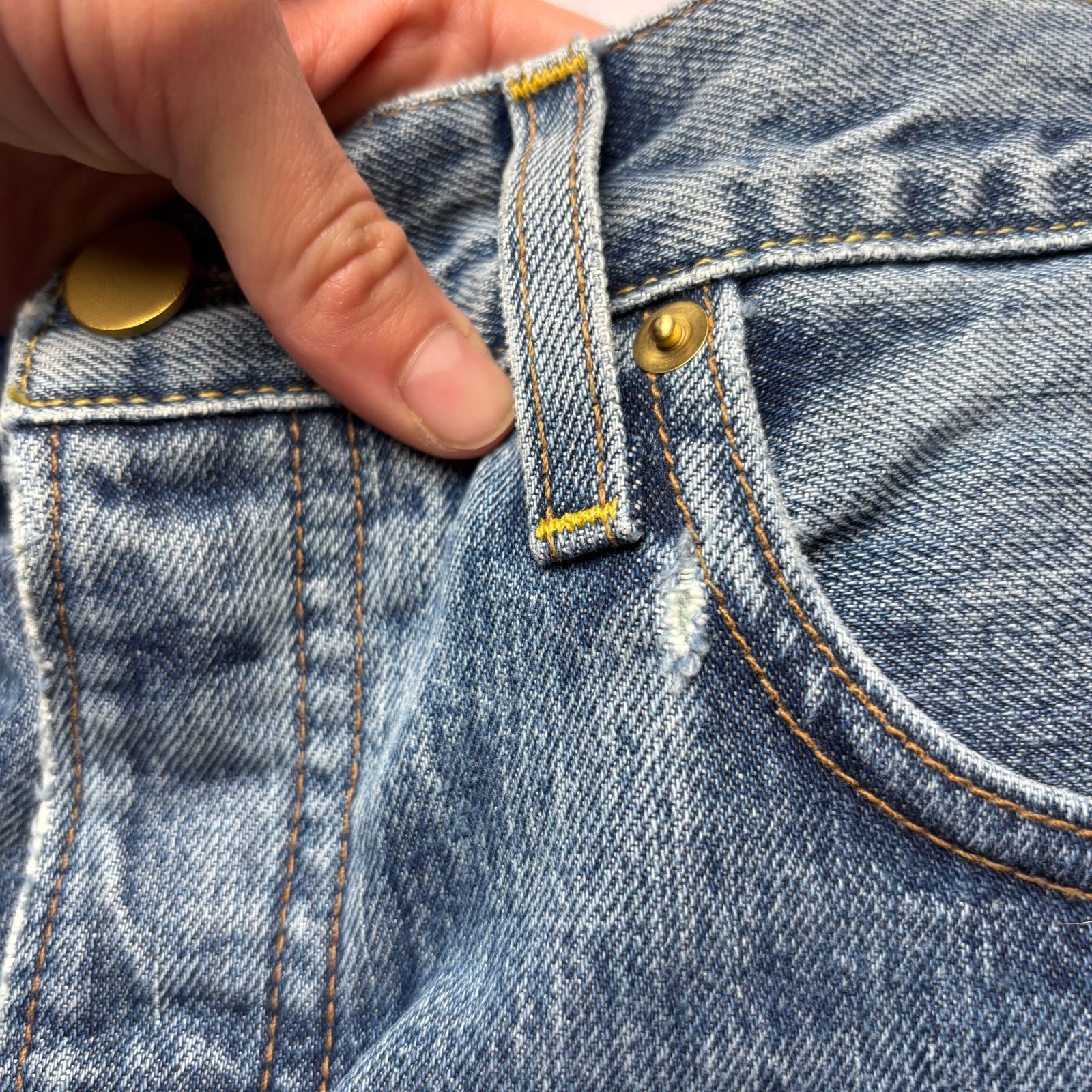 Sid Mashburn $175 Sid Mashburn Slim Straight Jeans 32x30 Made in USA Size US 32 / EU 48 - 9 Thumbnail