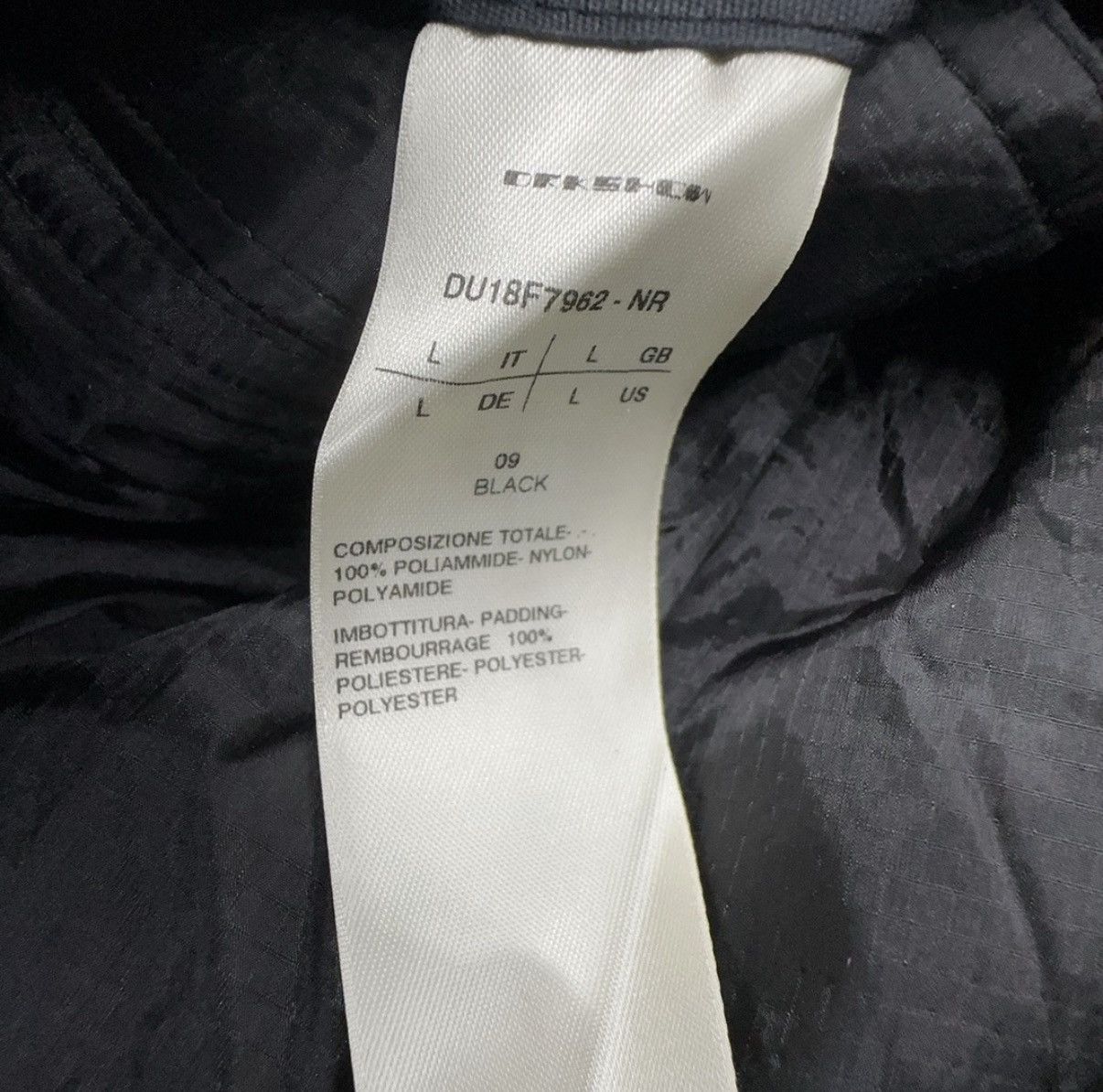 Rick Owens Rick Owens DRKSHDW black cotton-blend fishtail parka Size US L / EU 52-54 / 3 - 3 Thumbnail