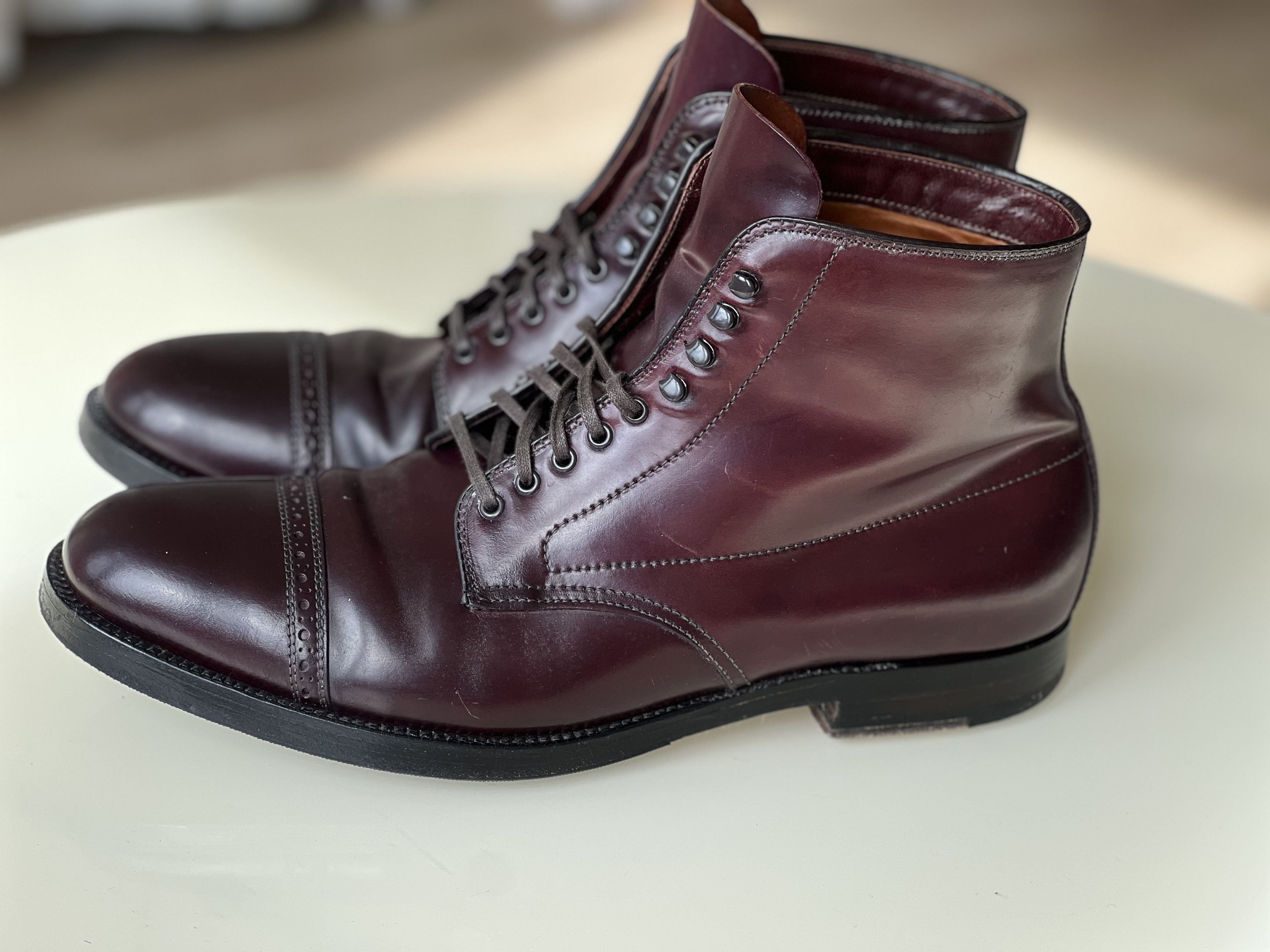 Alden 39628H Color Shell Cordovan Cap Toe Boots
