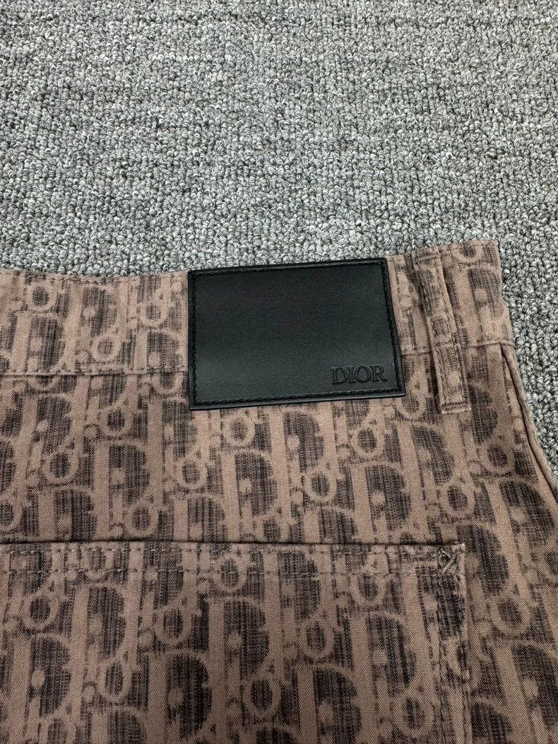 Dior Brown Printed Work Pants by Dior-2505 Size US 33 - 3 Thumbnail