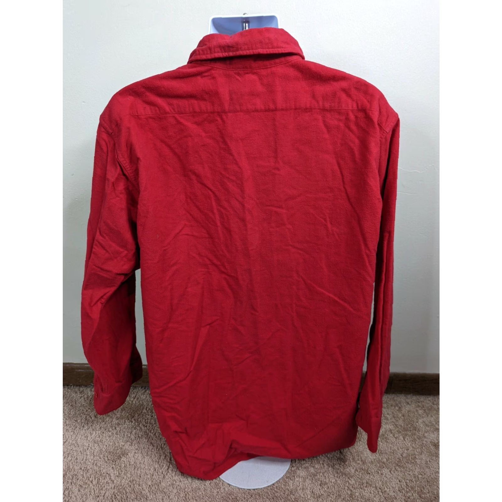 Vintage VINTAGE LL Bean Chamois Cloth Shirt Mens 18 XL Red Button-Up Long Sleeve 80s 90s Fashion Size US XL / EU 56 / 4 - 3 Thumbnail
