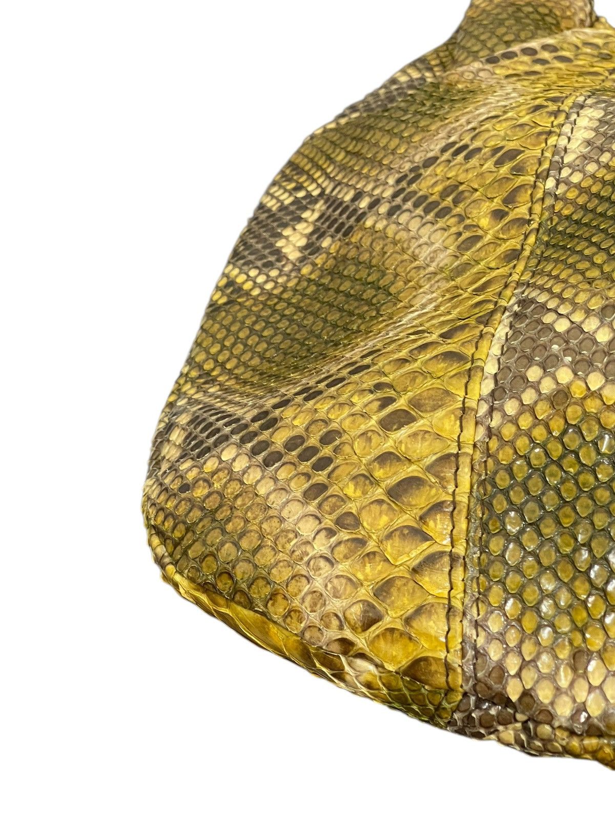 Genuine Leather Full Leather Python Elena Girardi Handmade Hobo Bag 2🟩2 Size ONE SIZE - 5 Thumbnail