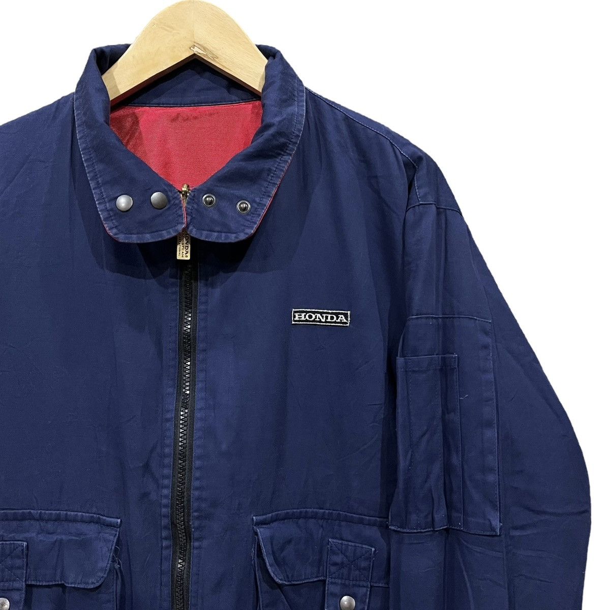 Honda × Vintage Vintage Honda Racing Team Spellout Reversible Jacket Size US M / EU 48-50 / 2 - 6 Thumbnail