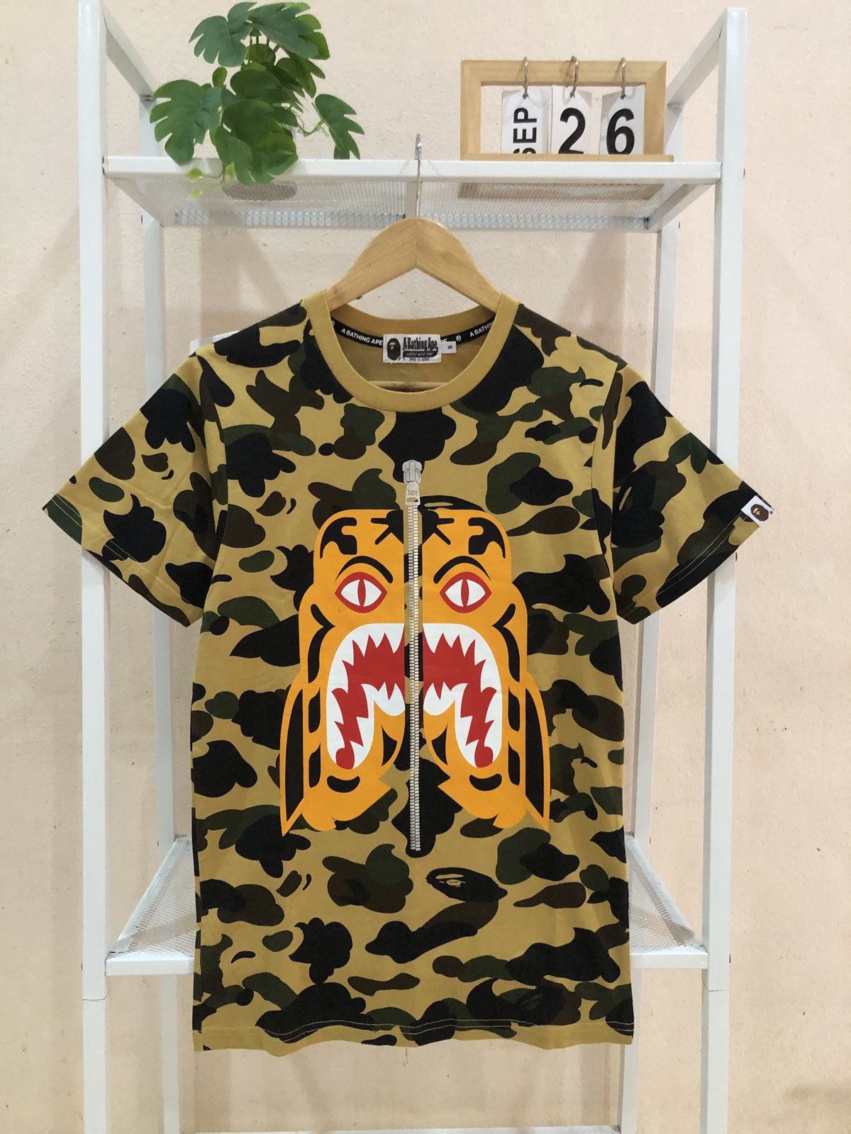BAPE Yellow 1st Camo Tiger Tshirts