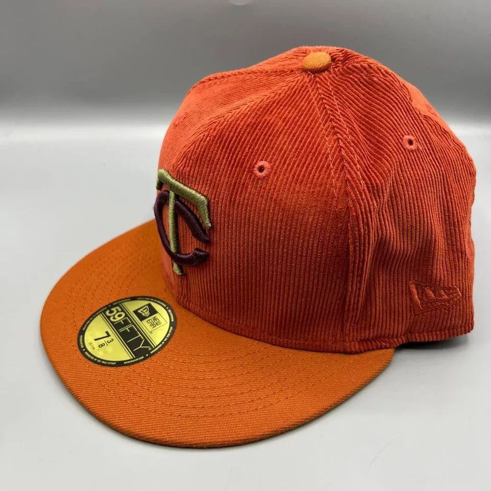 New Era Minnesota Twins Hat Men 7 3/8 Corduroy Fitted Cap New Size ONE SIZE - 3 Thumbnail