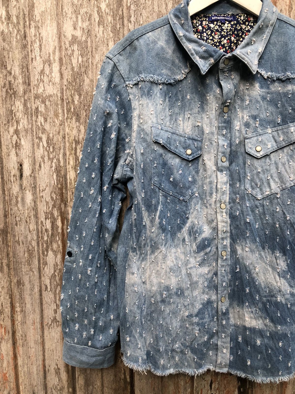14th Addiction × semanticdesign Semantic design denim acid wash shirt Size L / US 10 / IT 46 - 7 Thumbnail