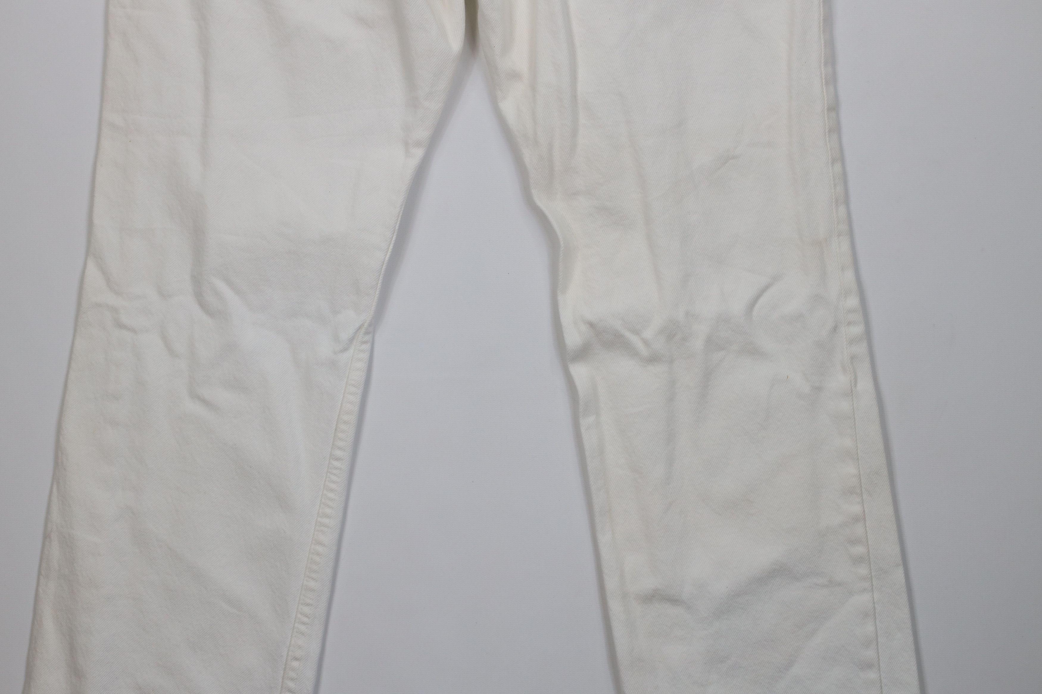 Levi's Vintage Y2K 2001 Levis 505 Regular Straight Jeans White USA Size US 34 / EU 50 - 13 Thumbnail