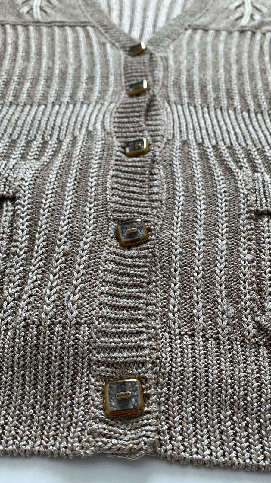 Escada Escada Vintage Rare Knit Button Sweater Size 42 Size M / US 6-8 / IT 42-44 - 5 Thumbnail