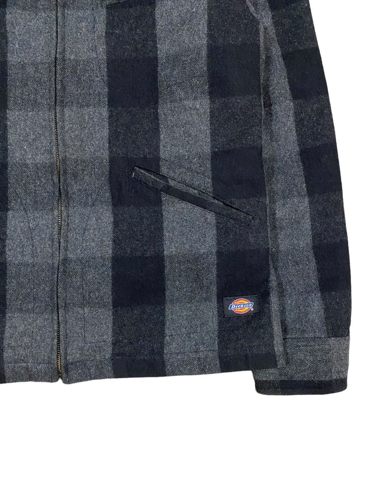 Dickies Vtg🔥Dickies Workwear Plaid Zipper Wool Jacket Size US L / EU 52-54 / 3 - 8 Thumbnail