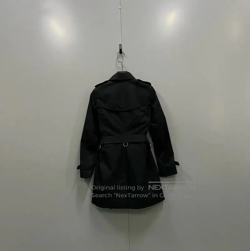 Burberry Burberry Black Cotton Long Coat for Women. Size XXS / US 00 / IT 34 - 2 Thumbnail