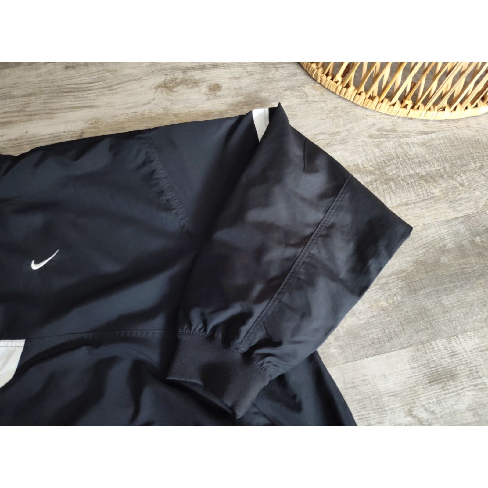 Nike VINTAGE Nike Team NMU Wildcats Black 1/4 Zip Pullover Windbreaker Jacket XL Mens Size US XL / EU 56 / 4 - 2 Thumbnail