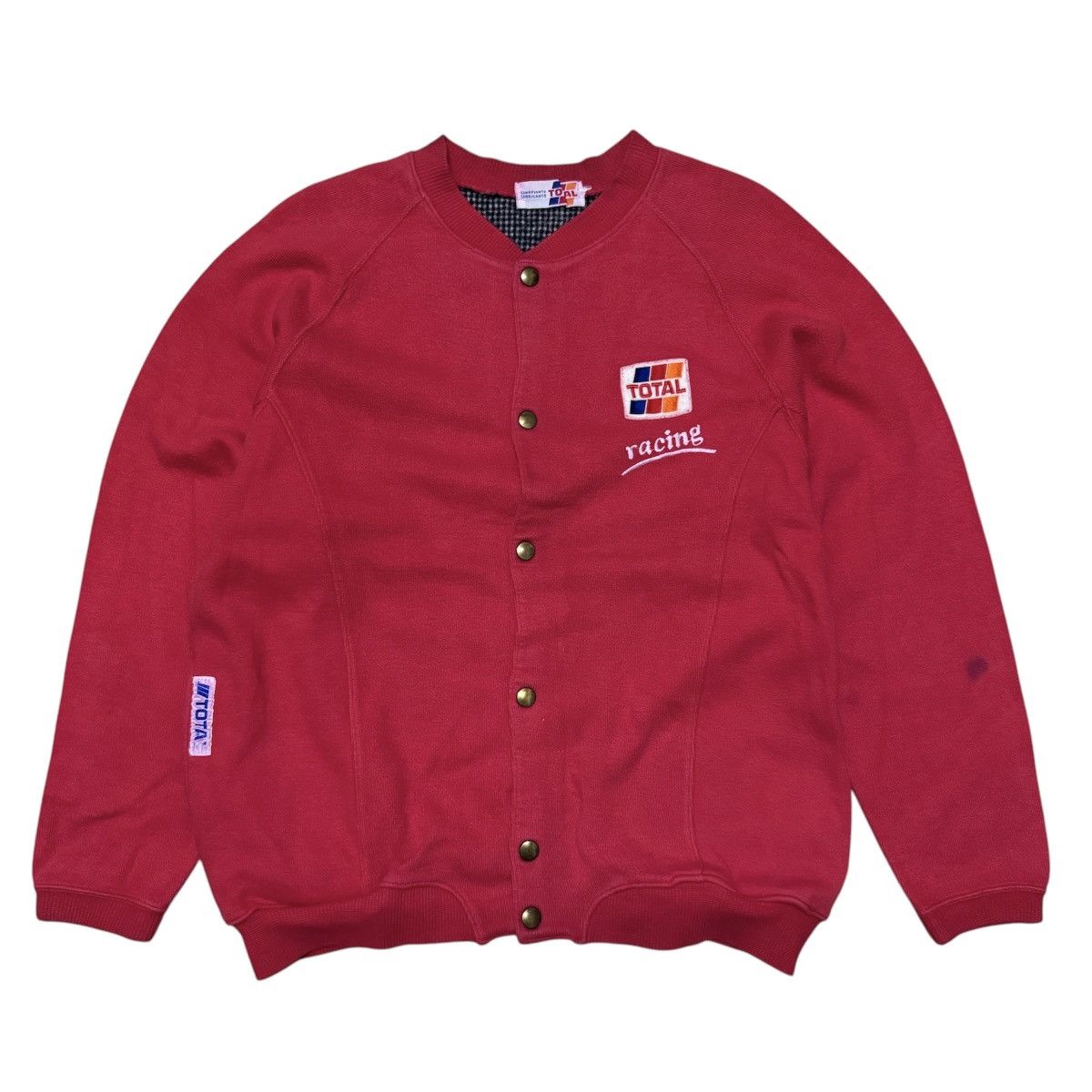 Vintage Vintagr Total Lubricants Racing Varsity Jacket Size US M / EU 48-50 / 2 - 1 Thumbnail