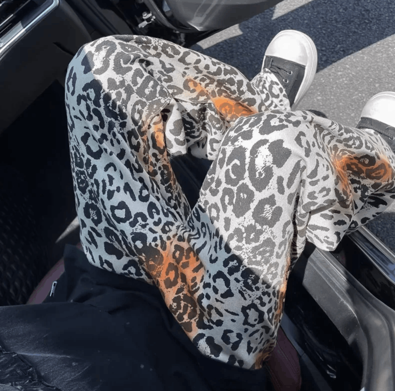 Japanese Brand Leopard Baggy Jeans Size US 30 / EU 46 - 3 Thumbnail