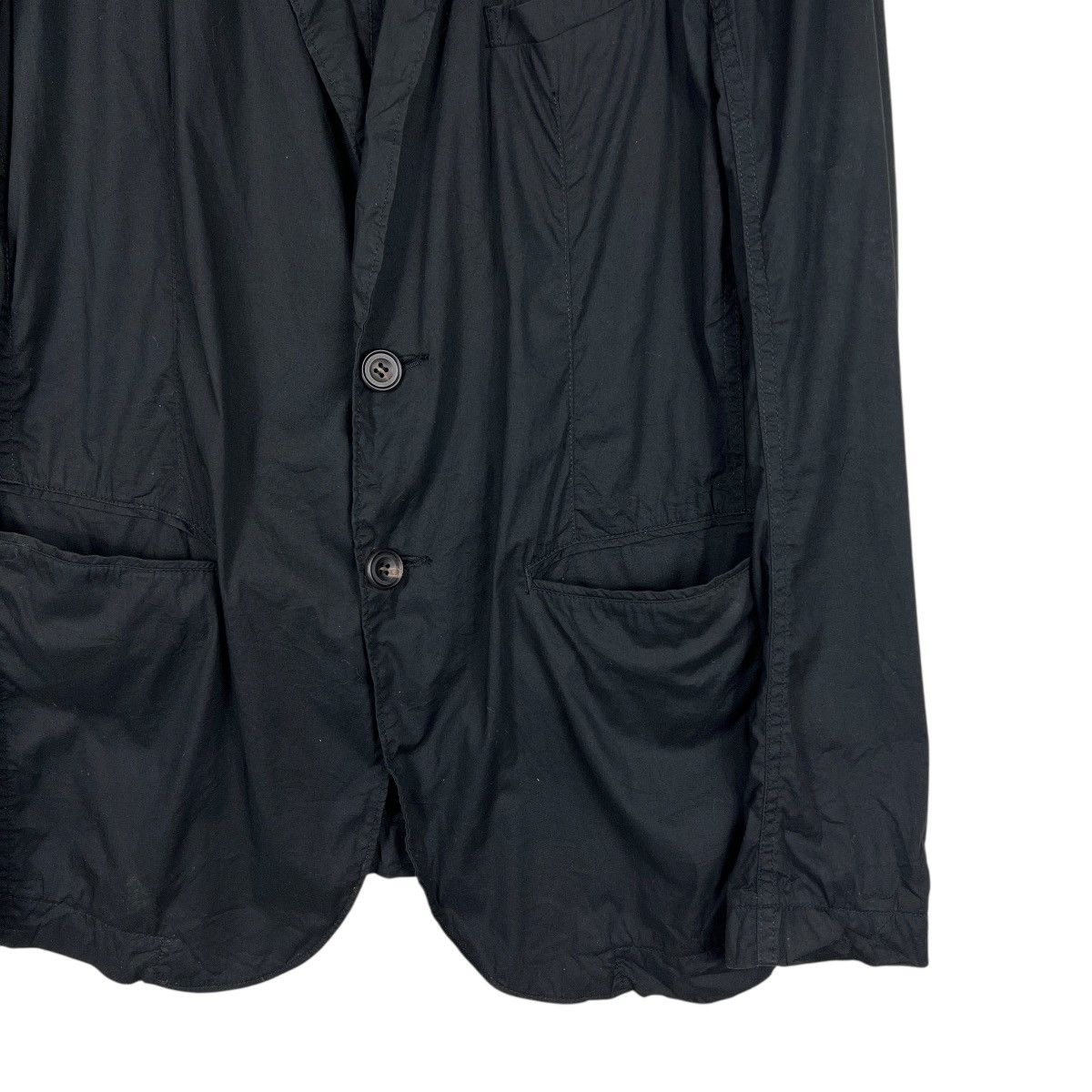 Le Grande Bleu (L.G.B.) 🔥 L.G.B. Le Grande Bleu Maniac Black Goth Wrinkled Blazer Size US M / EU 48-50 / 2 - 7 Thumbnail