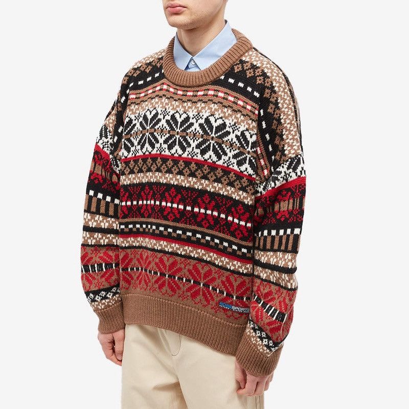 Martine Rose Martine Rose AW22 Merino Wool Fair Isle Knit Sweater Size US L / EU 52-54 / 3 - 3 Thumbnail