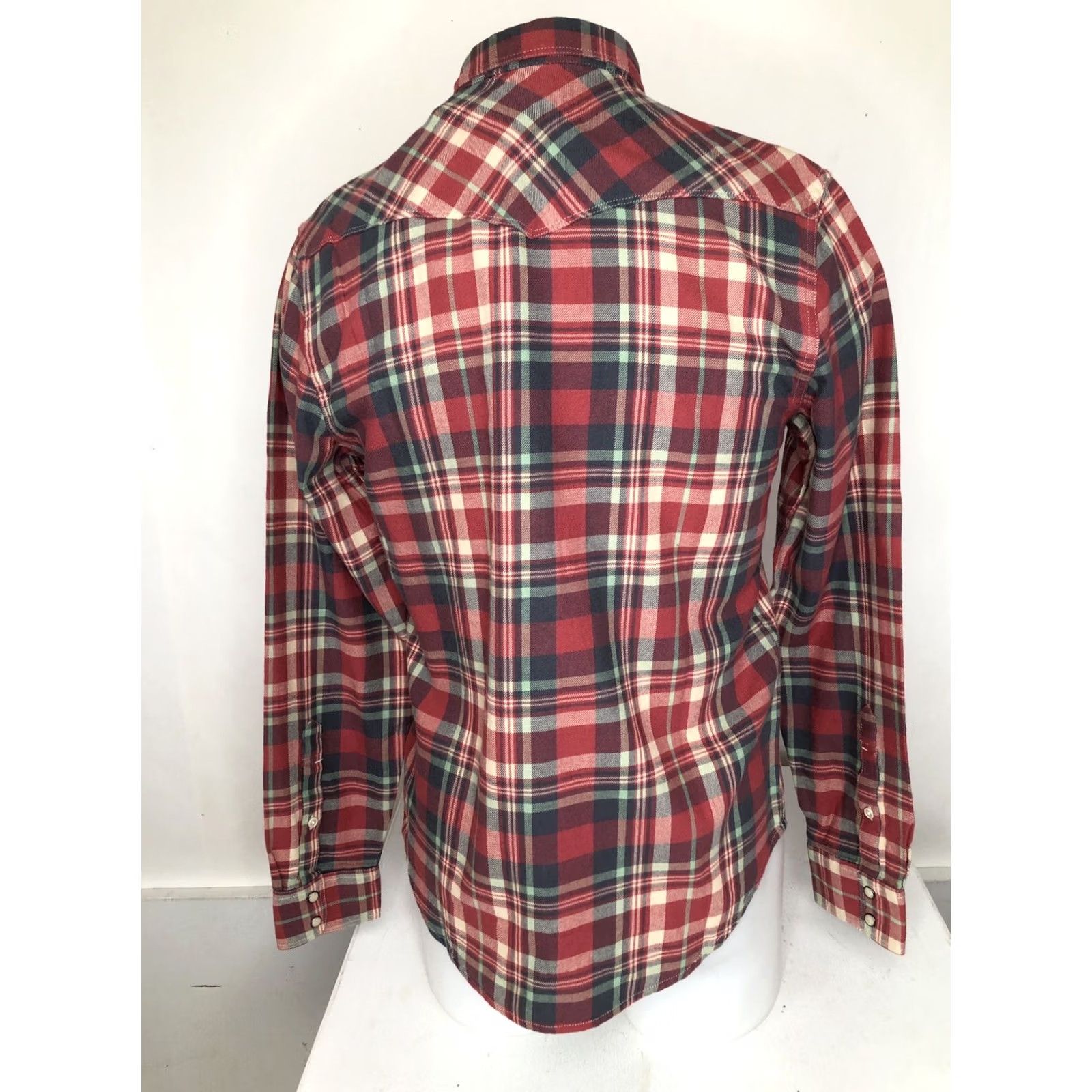 Lucky Brand LUCKY BRAND Shirt Mens S Plaid Flannel Western Snap Button-Up Multicolor Shirt Size US S / EU 44-46 / 1 - 4 Thumbnail