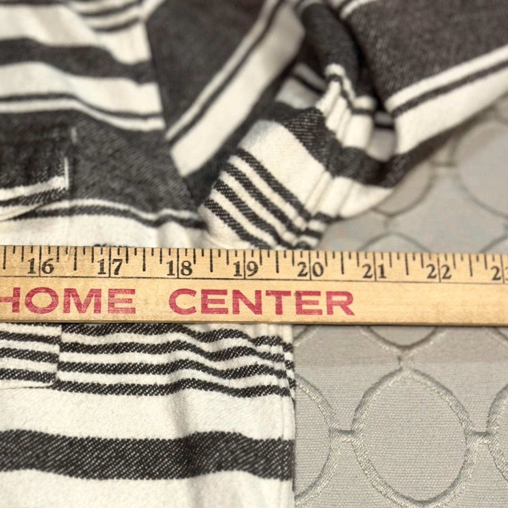 Marine Layer VINTAGE? No. Marine Layer Shirt Mens Medium Gray White Striped Button Up Long Sleeve Cotton Size US M / EU 48-50 / 2 - 6 Thumbnail