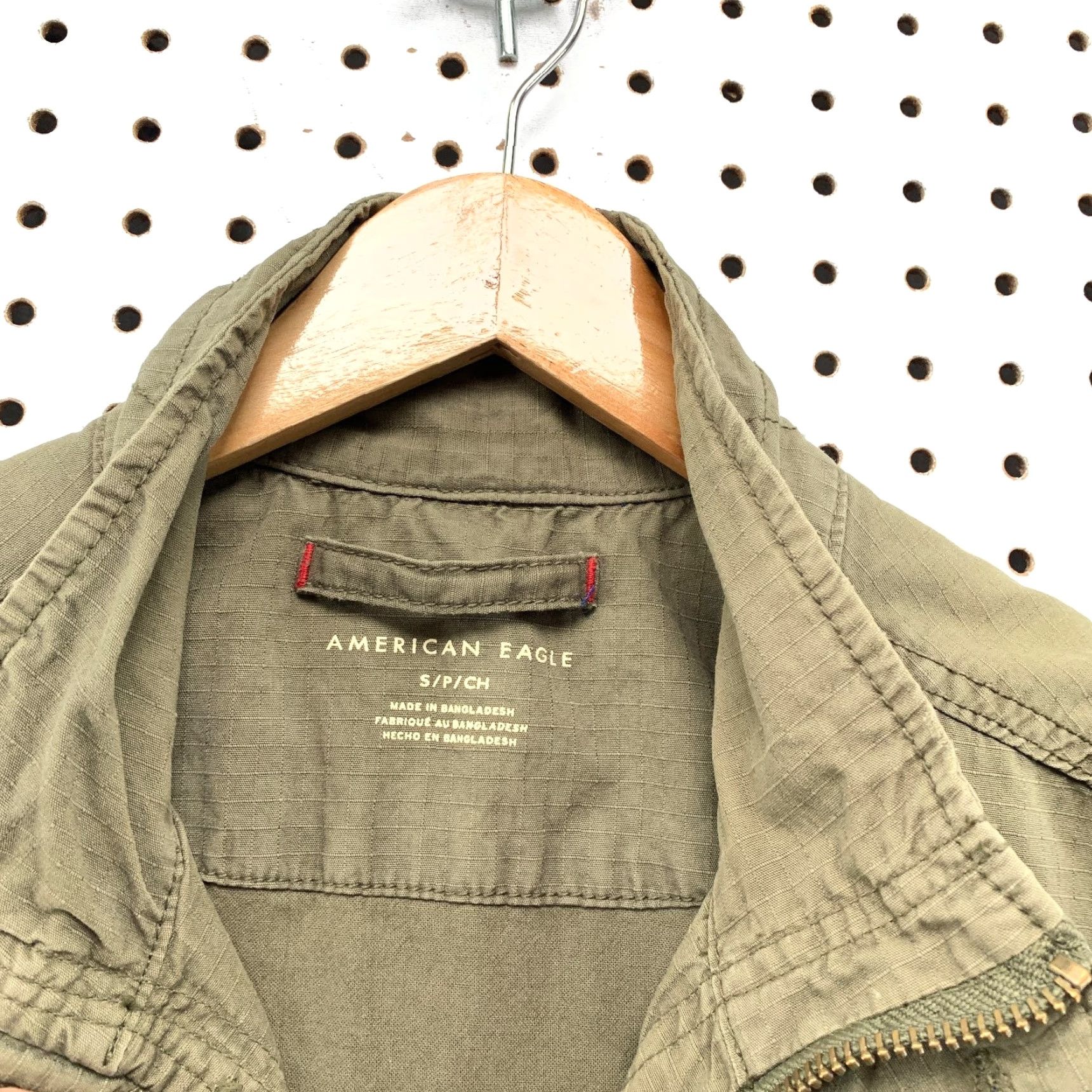 American Eagle Outfitters American Eagle Jacket Mens Small Green Army Field Coat Rip Stop Military Size US S / EU 44-46 / 1 - 5 Thumbnail