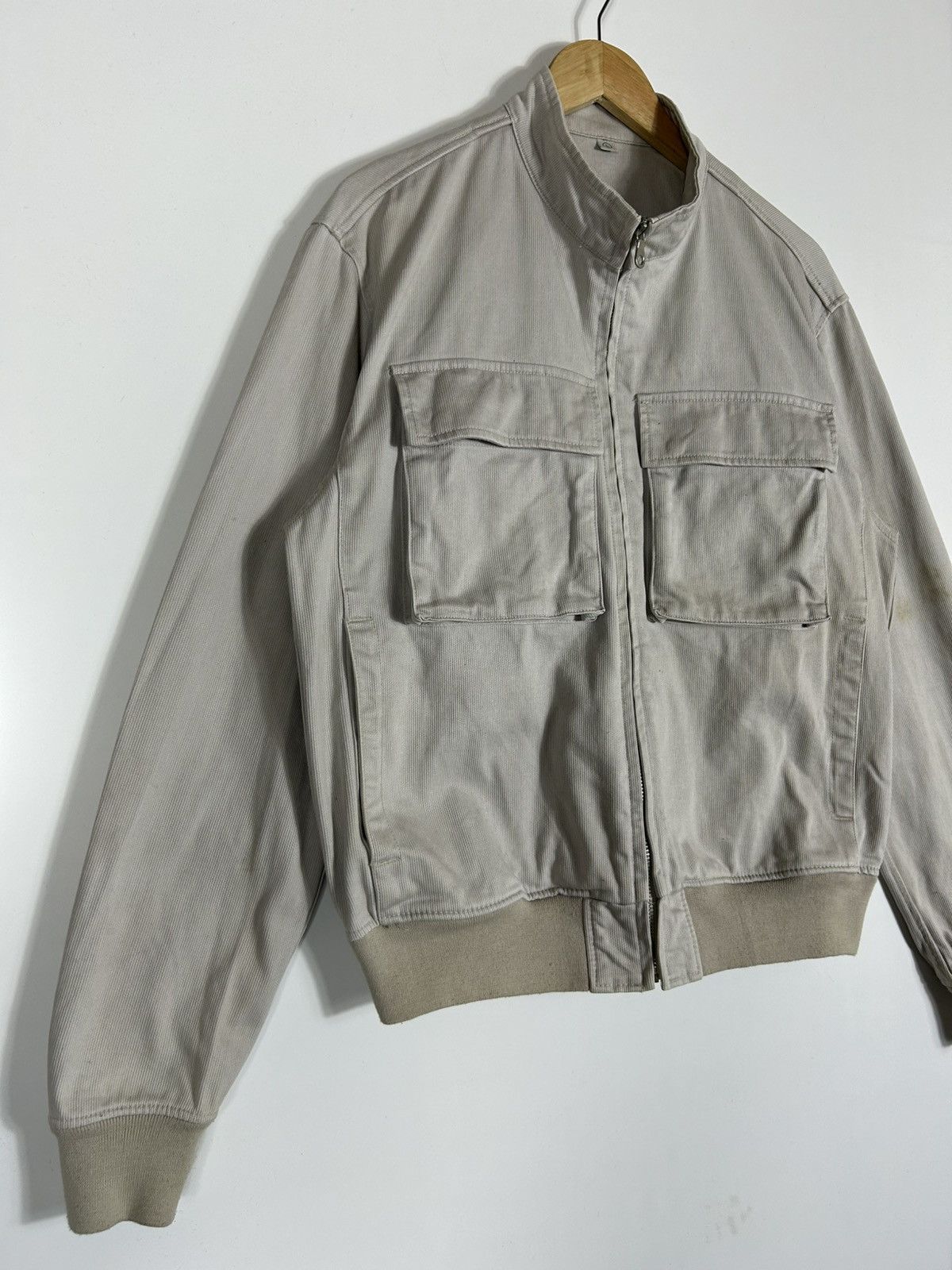 Japanese Brand × Uniqlo × Vintage ⚡️Vintage Uniqlo Canvas Workers Style Zipper Bomber Jacket Size US L / EU 52-54 / 3 - 2 Thumbnail