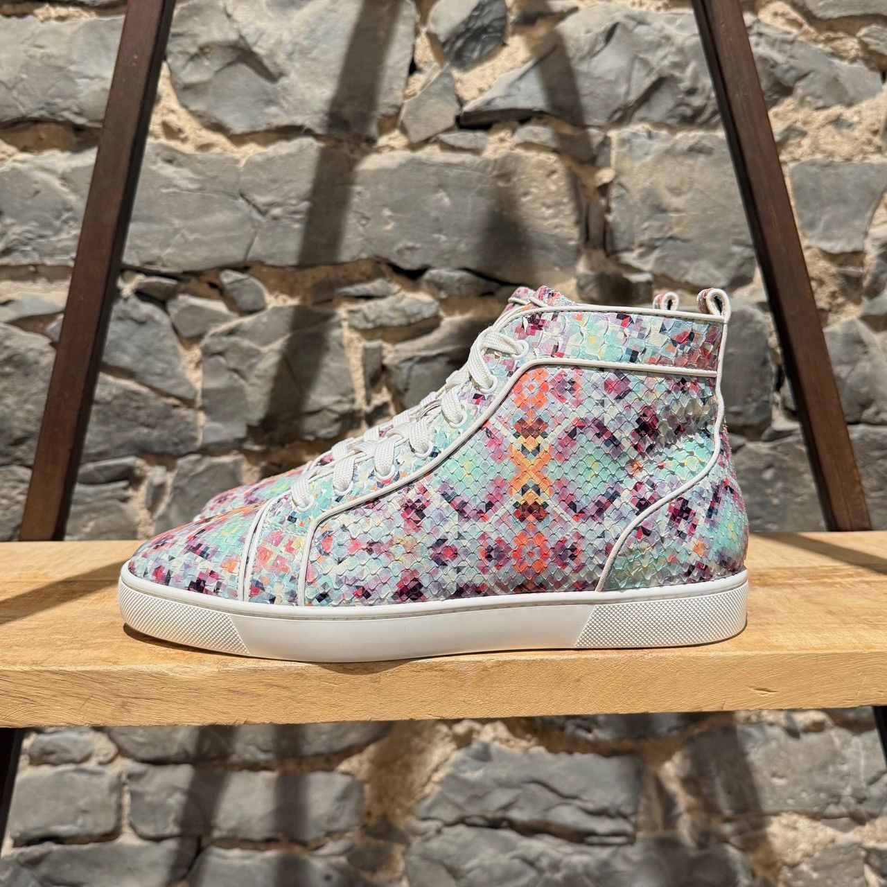Christian Louboutin Christian Louboutin Louis Orlato Python Pixel Sneakers Size US 10 / EU 43 - 6 Thumbnail