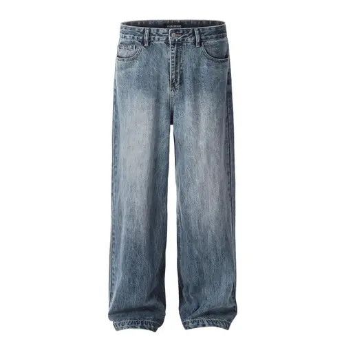 Japanese Brand Men's high street loose casual distressed washed jeans Size US 33 - 1 Thumbnail