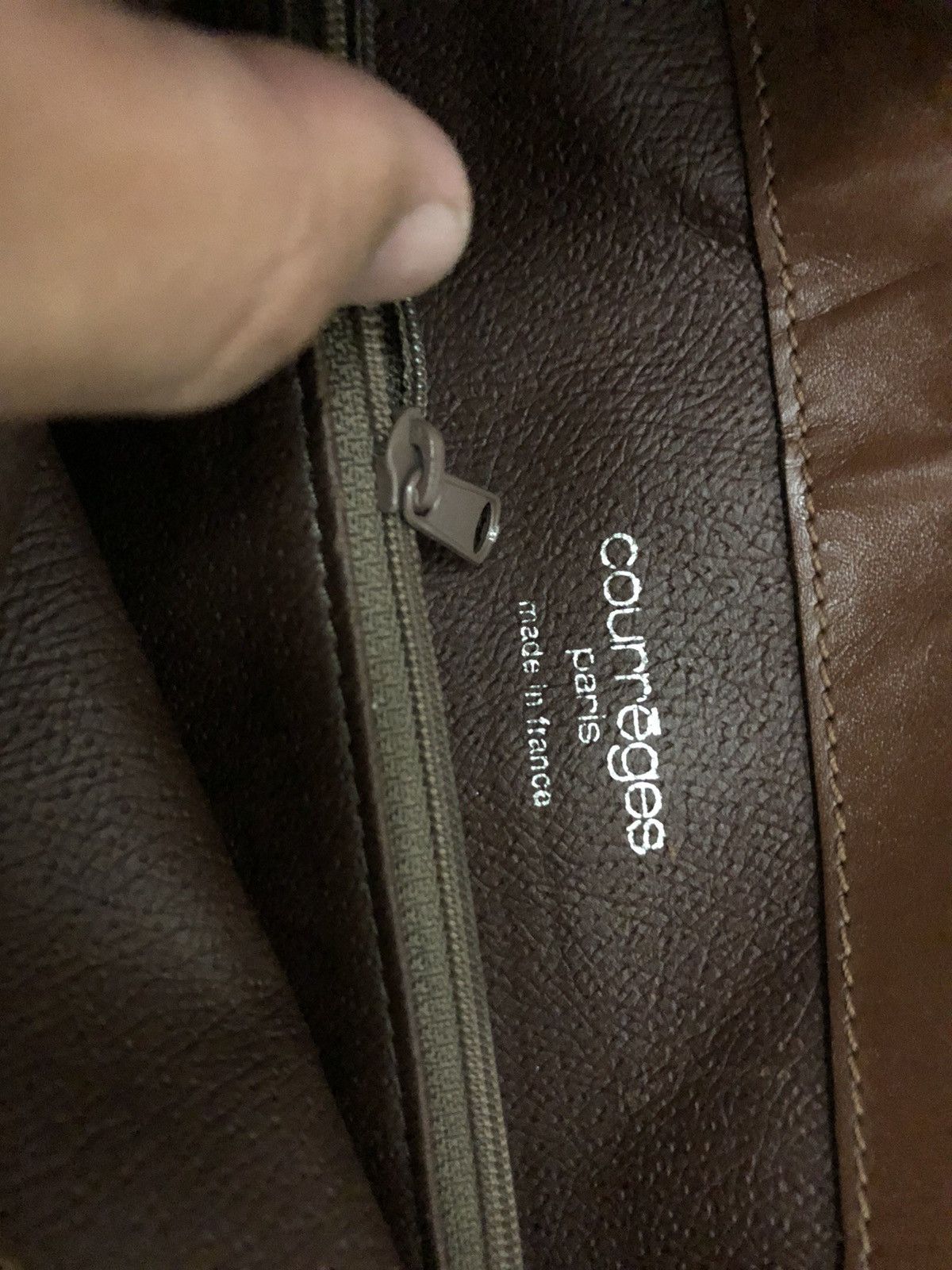 Courreges Vintage 1960s Courrēges shoulder bag fully leather Size ONE SIZE - 3 Thumbnail