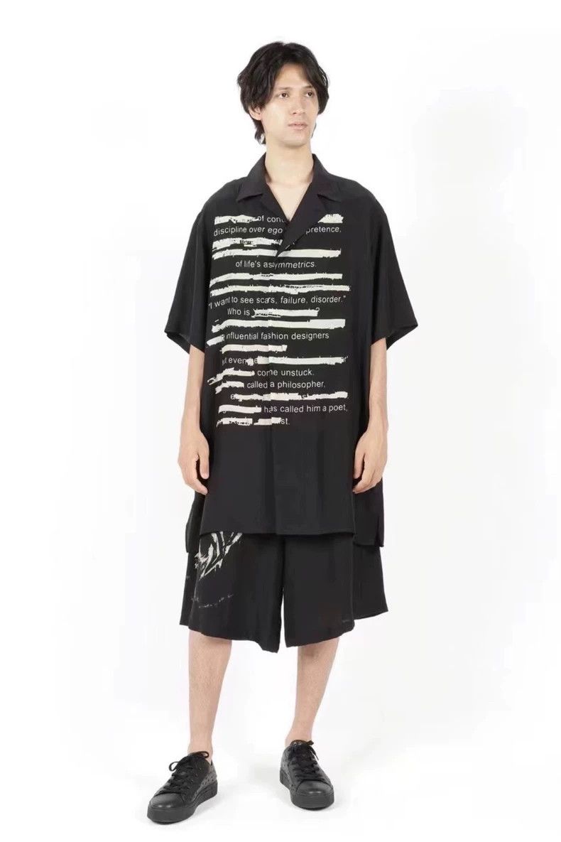 Yohji Yamamoto Yohji Yamamoto 22ss dinner slogan silk shirt 2504-Nextarrow Size US M / EU 48-50 / 2 - 6 Thumbnail