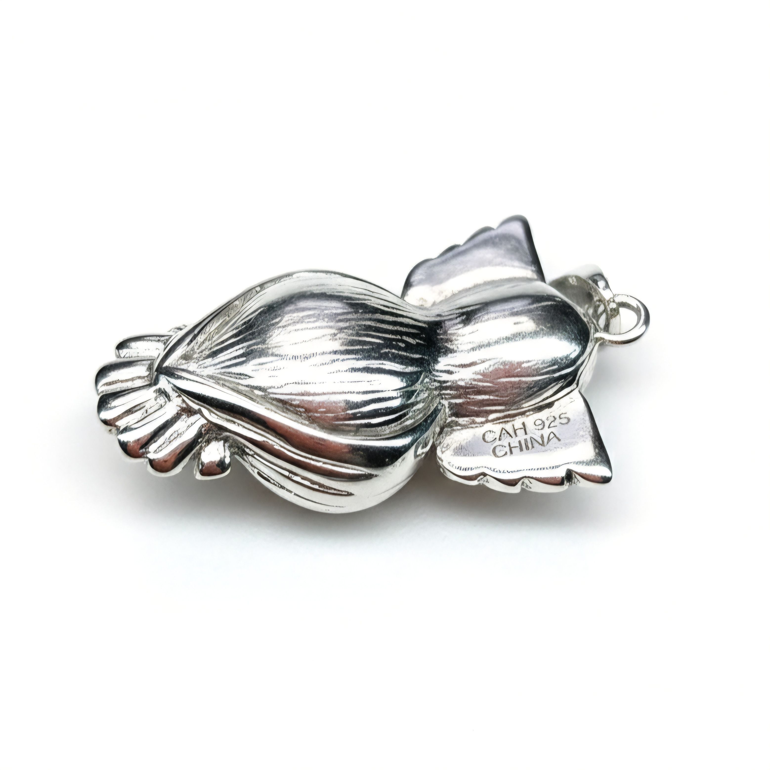 Other Owl Charm 925 Sterling Silver CAH Rhodium Plated Black Onyx Size ONE SIZE - 5 Thumbnail