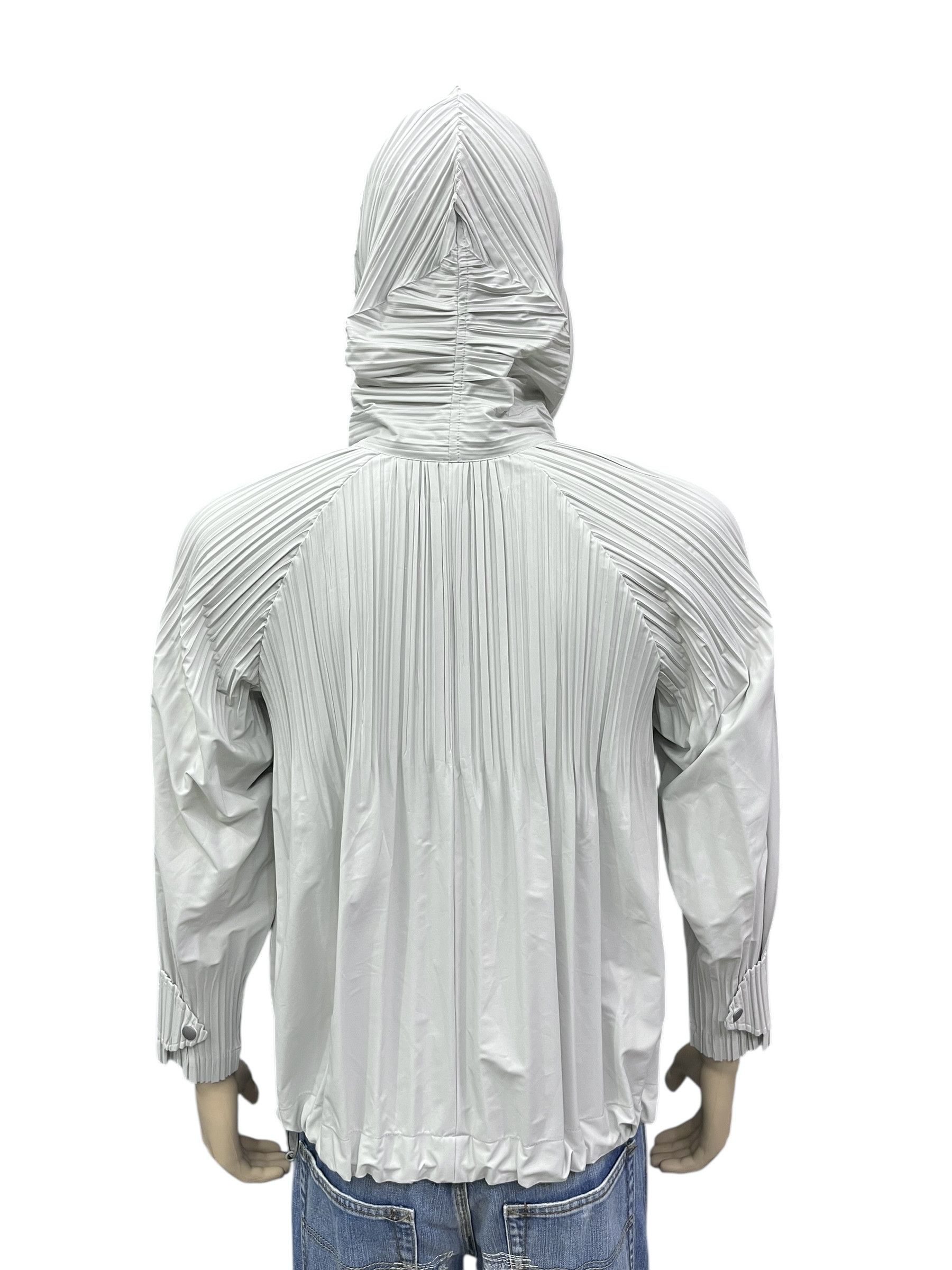 Pleats Please Issey Miyake PLEATS PLEASE Issey Miyake Pleated Poly Hoodie Windbreaker Size M / US 6-8 / IT 42-44 - 3 Thumbnail