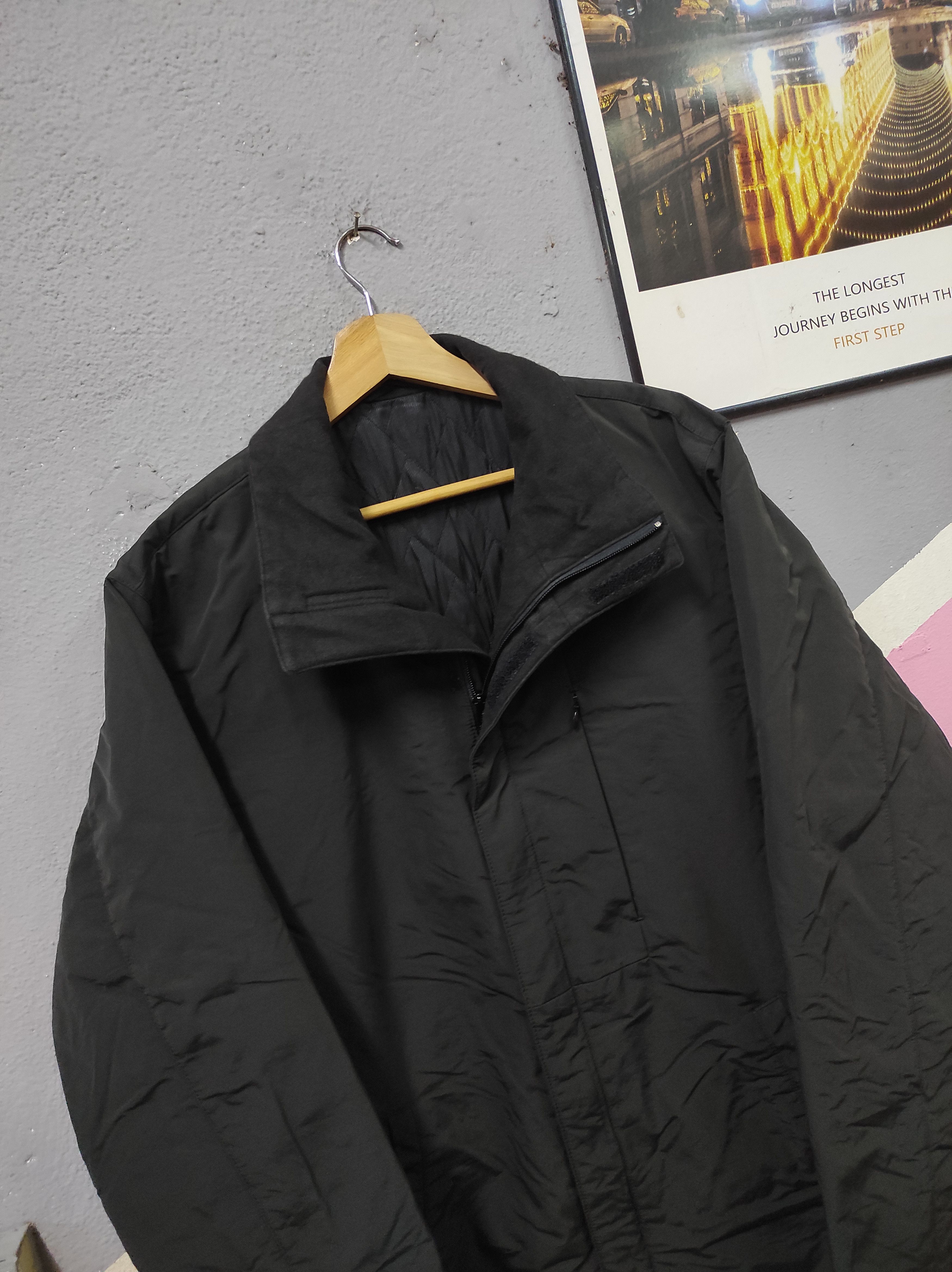 Designer × Vintage FARIANI BLACK OPEN COLLAR COAT OVERCOAT LONG JACKET Size US M / EU 48-50 / 2 - 3 Thumbnail
