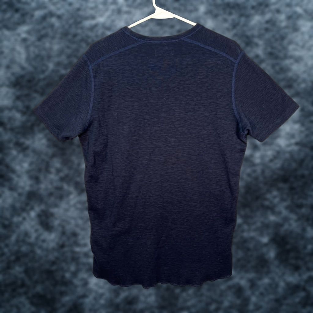 Vintage Wings + Horns Mens Small Navy Blue 100% Cotton Short Sleeve Crewneck T Shirt Size US S / EU 44-46 / 1 - 1 Thumbnail
