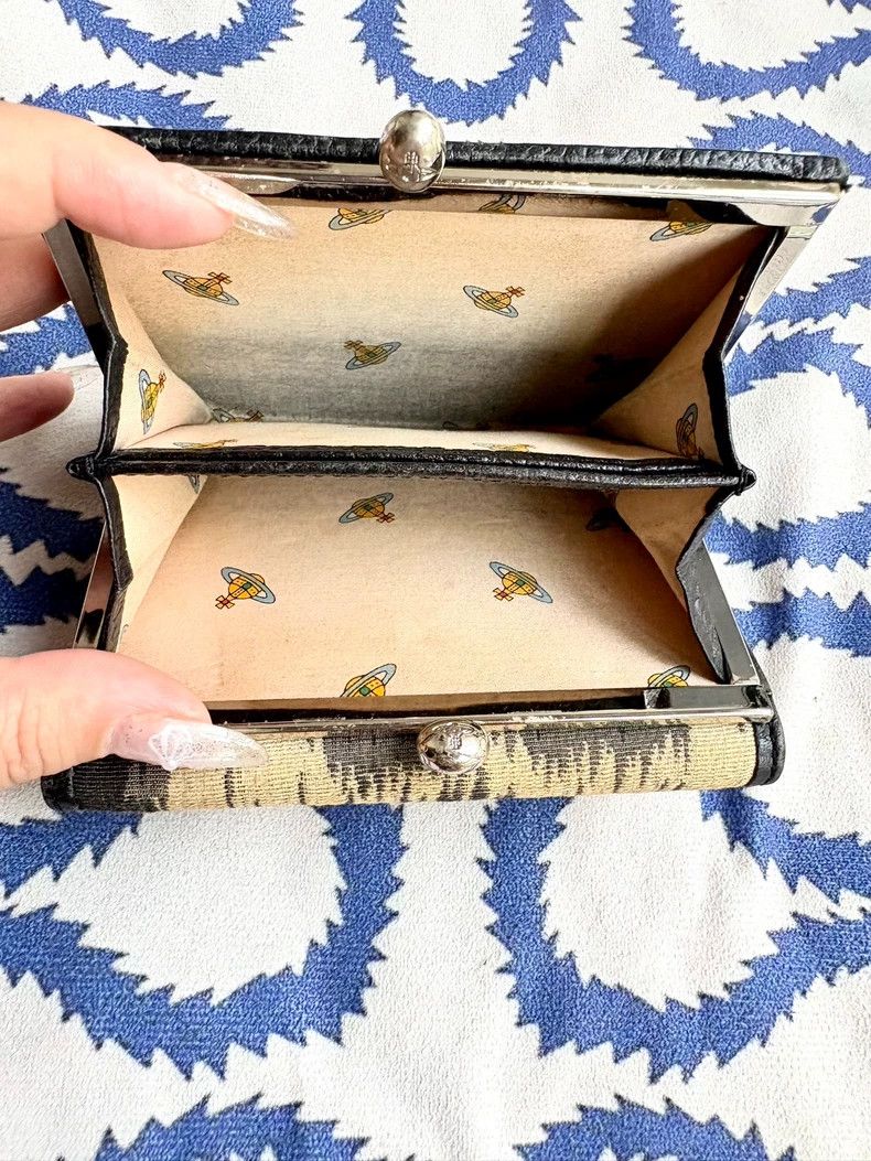 Vivienne Westwood Vivienne Westwood Black leopard print gold buckle wallet c Size ONE SIZE - 8 Thumbnail